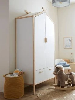 Armoire Cabane ROBINSON Blanc Mate - Vertbaudet -Vertbaudet Shop armoire cabane robinson 4