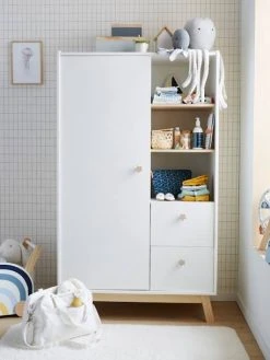 Armoire LIGNE GRANDE OURSE Blanc/bois - Vertbaudet -Vertbaudet Shop armoire ligne grande ourse 2
