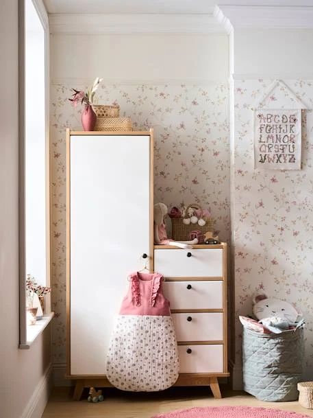 Armoire Vintage Blanc Clair Uni - Vertbaudet 2 Armoire Vintage Blanc Clair Uni - Vertbaudet – Image 2