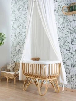 Berceau En Rotin Avec Matelas CHILDHOME Naturel - Childhome