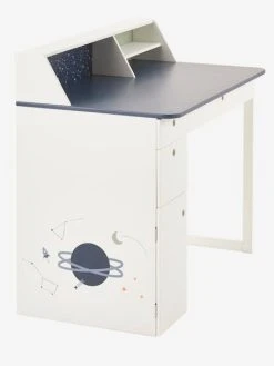 Bureau Enfant COSMOS Blanc Clair Uni Avec Decor - Vertbaudet -Vertbaudet Shop bureau enfant cosmos 2