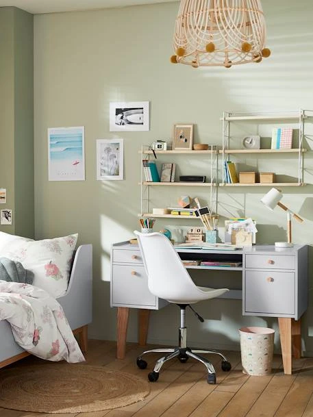 Bureau Enfant LIGNE FJORD Gris/bois - Vertbaudet 4 Bureau Enfant LIGNE FJORD Gris/bois - Vertbaudet – Image 4