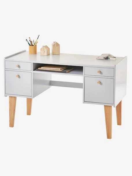Bureau Enfant LIGNE FJORD Gris/bois - Vertbaudet 1 Bureau Enfant LIGNE FJORD Gris/bois - Vertbaudet