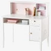 Bureau Enfant MAKE A WISH Blanc Clair Uni Avec Decor - Vertbaudet