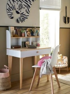 Bureau Enfant SCANDI Blanc/bois - Vertbaudet -Vertbaudet Shop bureau enfant scandi 2