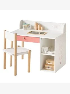 Bureau Maternelle LIGNE LÉA Blanc - Bois - Vertbaudet -Vertbaudet Shop bureau maternelle ligne lea 2