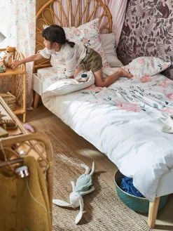 Cadre De Lit LIGNE CONFETTI Blanc/bois - Vertbaudet -Vertbaudet Shop cadre de lit ligne confetti 3