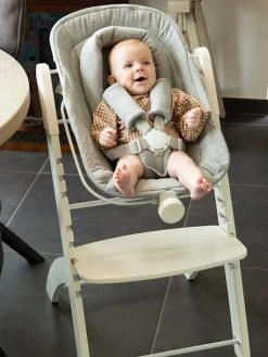 Chaise évolutive + Tablette Newborn Evosit CHILDHOME écru - Childhome