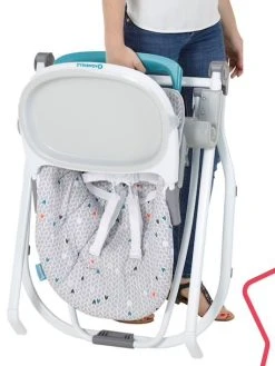 Chaise Haute Compacte BADABULLE Gris/chevrons - Badabulle -Vertbaudet Shop chaise haute compacte badabulle 2