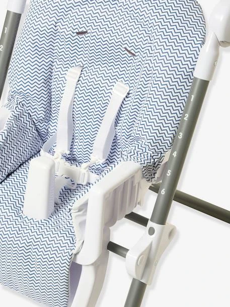 Chaise Haute EvoluSeat Chevrons Bleu - Vertbaudet 6 Chaise Haute EvoluSeat Chevrons Bleu - Vertbaudet – Image 6