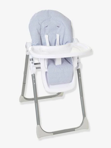 Chaise Haute EvoluSeat Chevrons Bleu - Vertbaudet 1 Chaise Haute EvoluSeat Chevrons Bleu - Vertbaudet