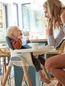 Chaise Haute évolutive 2 Hauteurs Vertbaudet High & Low Bleu - Vertbaudet -Vertbaudet Shop chaise haute evolutive 2 hauteurs vertbaudet high low 2