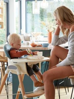 Chaise Haute évolutive 2 Hauteurs Vertbaudet High & Low Bleu - Vertbaudet -Vertbaudet Shop chaise haute evolutive 2 hauteurs vertbaudet high low 4