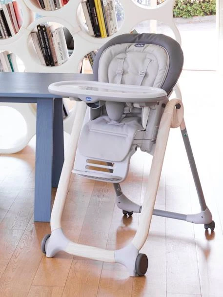 Chaise Haute évolutive CHICCO Polly Progres5 Gris - Chicco 2 Chaise Haute évolutive CHICCO Polly Progres5 Gris - Chicco – Image 2
