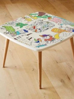 Coloritable La Savane LES DRÔLES DE BOUILLES Blanc - 999 -Vertbaudet Shop coloritable la savane les droles de bouilles 2