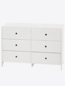 Commode 6 Tiroirs LIGNE SIRIUS Blanc Clair Uni - Vertbaudet