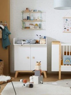 Commode à Langer Avec Placard LIGNE GRANDE OURSE Blanc - Vertbaudet -Vertbaudet Shop commode a langer avec placard ligne grande ourse 5