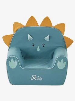 Fauteuil En Mousse Dino Triceratops Bleu - Vertbaudet -Vertbaudet Shop fauteuil en mousse dino triceratops 2