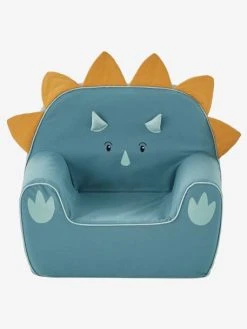 Fauteuil En Mousse Dino Triceratops Bleu - Vertbaudet -Vertbaudet Shop fauteuil en mousse dino triceratops 3