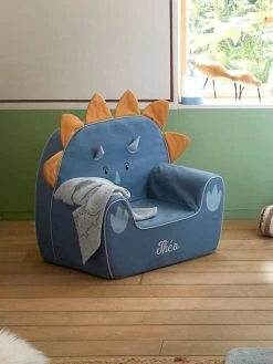 Fauteuil En Mousse Dino Triceratops Bleu - Vertbaudet -Vertbaudet Shop fauteuil en mousse dino triceratops 5