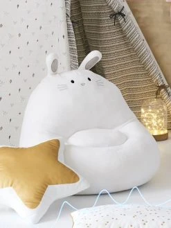 Fauteuil Lapin Fausse Fourrure Blanc - Vertbaudet -Vertbaudet Shop fauteuil lapin fausse fourrure 3