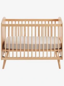 Lit Bébé LIGNE CONFETTI NATURE Marron - Vertbaudet -Vertbaudet Shop lit bebe ligne confetti nature 2