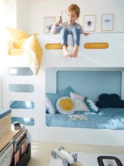 Lits Superposés Bas LIGNE FUJI Blanc - Vertbaudet -Vertbaudet Shop lits superposes bas ligne fuji 2