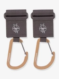 Lot De 2 Attaches Poussette Lässig Avec Mousqueton Anthracite - Lassig -Vertbaudet Shop lot de 2 attaches poussette lassig avec mousqueton 2