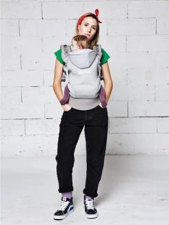 Porte-bébé Hoodie Carrier LOVE RADIUS By JE PORTE MON BEBE Gris Athletic - Love Radius JPMB -Vertbaudet Shop porte bebe hoodie carrier love radius by je porte mon bebe 2