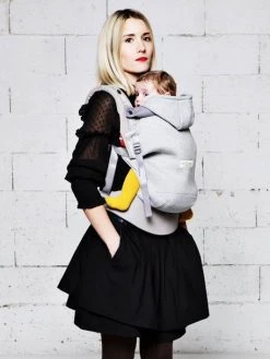 Porte-bébé Hoodie Carrier LOVE RADIUS By JE PORTE MON BEBE Gris Athletic - Love Radius JPMB -Vertbaudet Shop porte bebe hoodie carrier love radius by je porte mon bebe 4