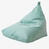 Pouf Poire Palmettes Vert - Vertbaudet