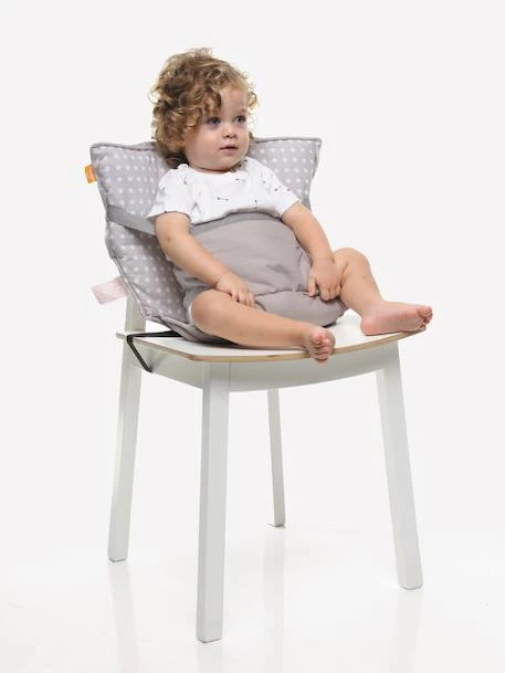 Rehausseur BABYTOLOVE Chaise Nomade Blanc / Marine - Baby To Love 2 Rehausseur BABYTOLOVE Chaise Nomade Blanc / Marine - Baby To Love – Image 2