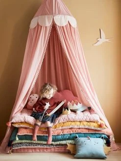 Rideau Ciel De Lit PRINCESSE NATURE Rose - Vertbaudet -Vertbaudet Shop rideau ciel de lit princesse nature 5