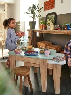 Tables Gigognes Gris Vert/bois + Blanc/bois - Vertbaudet -Vertbaudet Shop tables gigognes 5