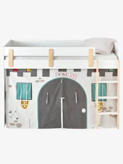 Tente De Lit Château Fort Pour Lit Mezzanine Mi Hauteur Ligne Everest Gris - Vertbaudet -Vertbaudet Shop tente de lit chateau fort pour lit mezzanine mi hauteur ligne everest 4