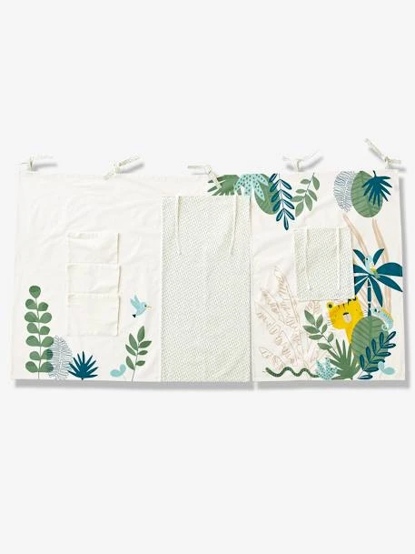 Tente De Lit Jungle Imaginaire Blanc Clair Uni Avec Decor - Vertbaudet 2 Tente De Lit Jungle Imaginaire Blanc Clair Uni Avec Decor - Vertbaudet – Image 2